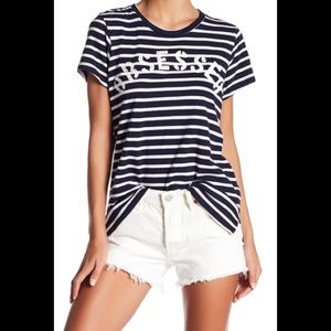 Sundry Obsessed Stripe Top. Size 1. NWT.